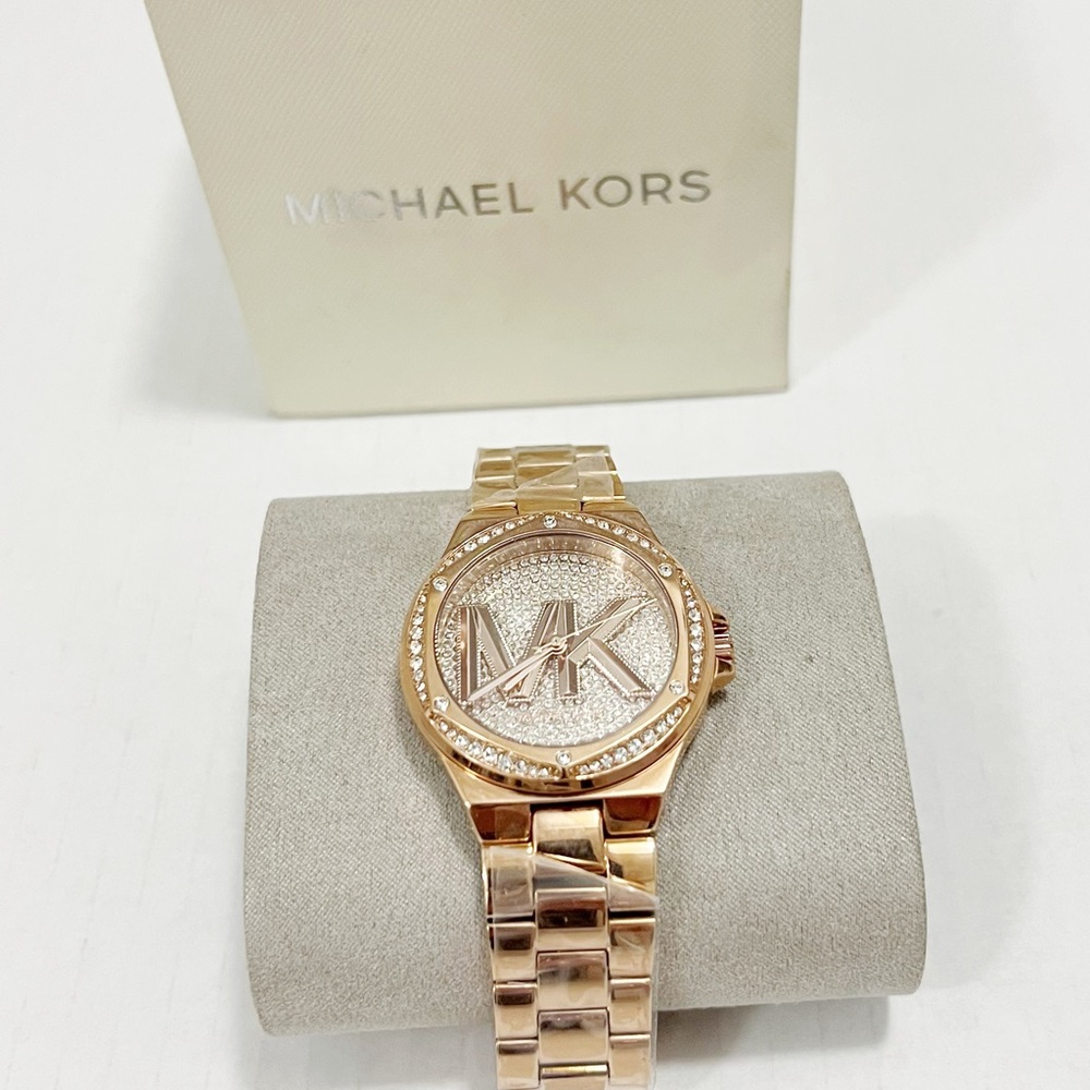 New MICHAEL KORS Rose Gold Tone unisex Watch